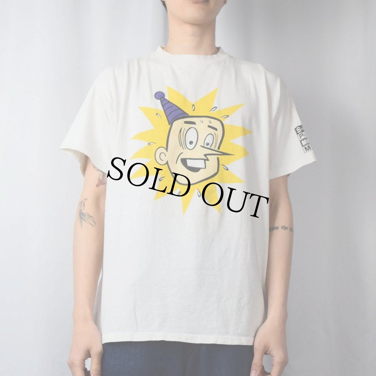 画像2: 90s SUB POP PUNKY USA製 "L7" サイン入り レコード・レーベル キャラクタープリントTシャツ XL (2)