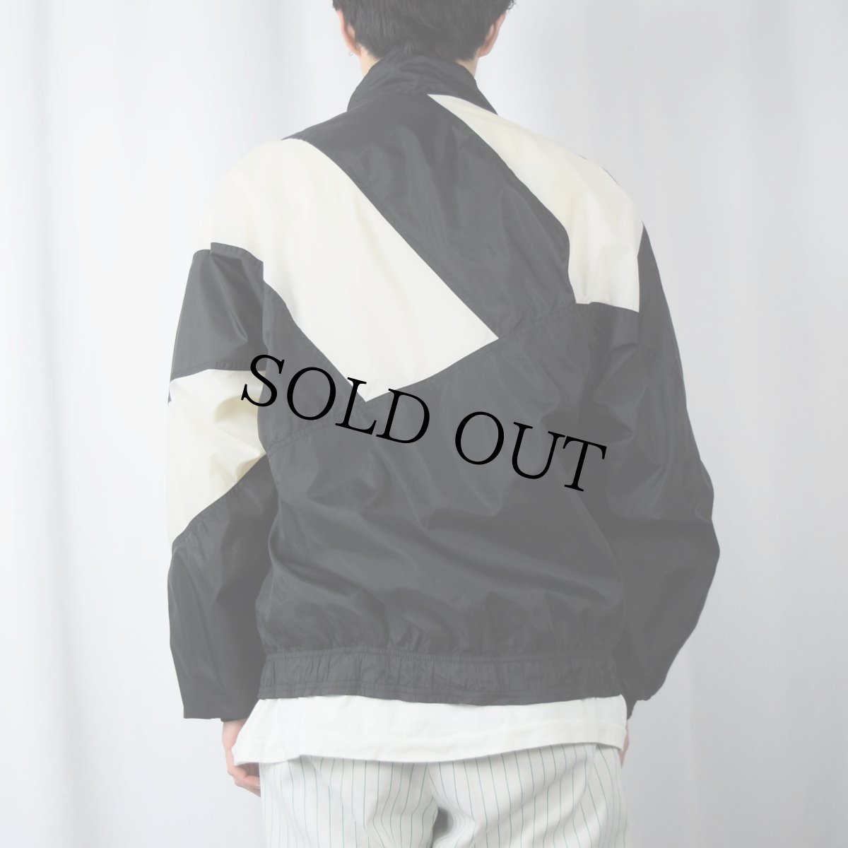 画像3: 90's adidas 切り替えデザイン ナイロンジャケット M (3)