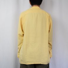 画像3: AnnTaylor. オープンカラーシルクシャツ L (3)