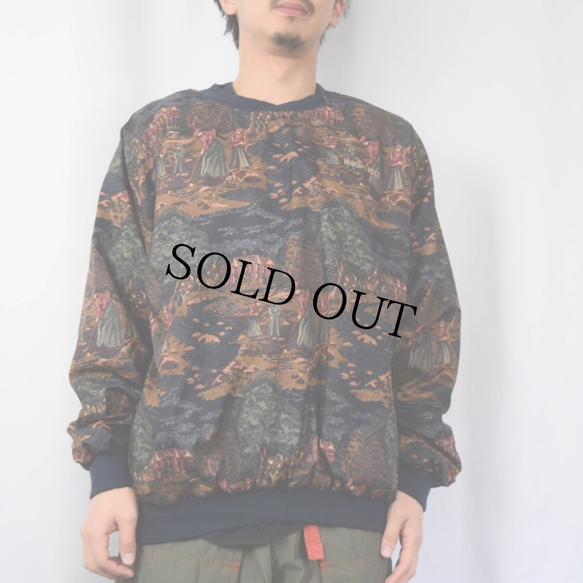 画像3: 90's roche USA製 リバーシブル ナイロンプルオーバー L (3)