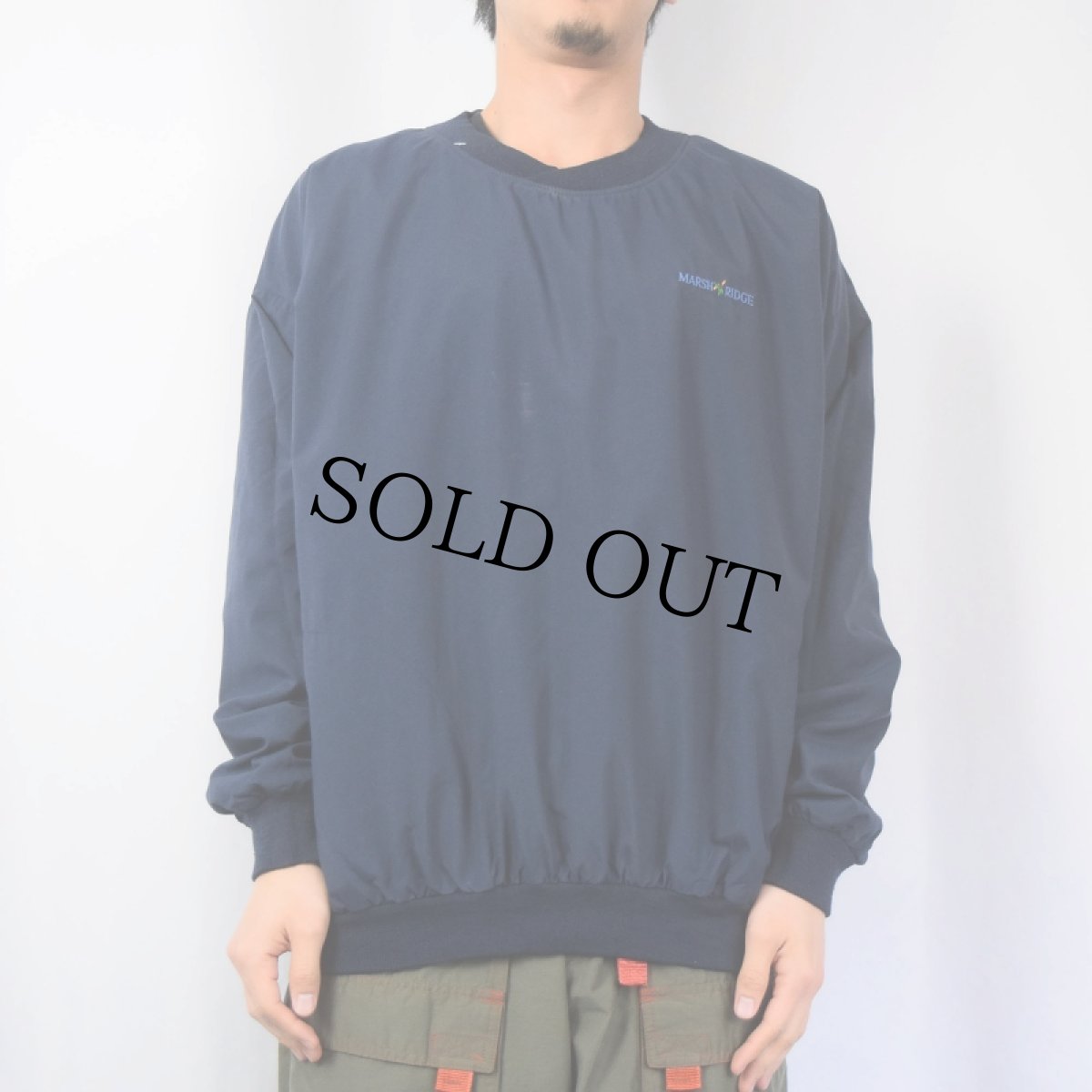 画像5: 90's roche USA製 リバーシブル ナイロンプルオーバー L (5)