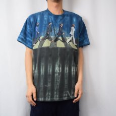 画像3: 1997 THE BEATLES "ABBEY ROAD" タイダイ ロックバンドアルバムTシャツ L (3)