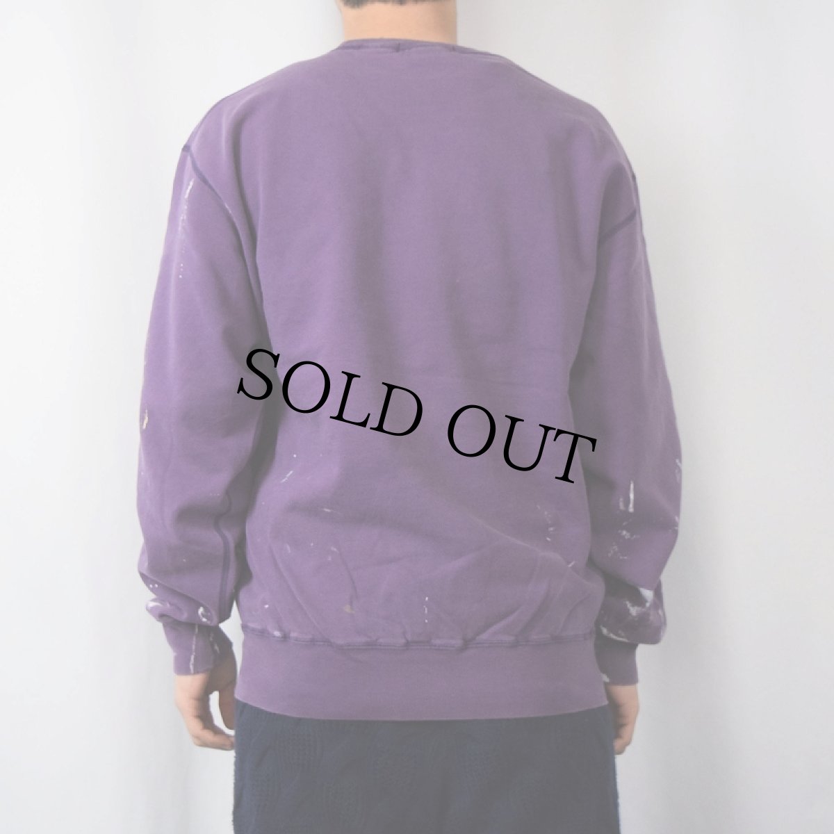 画像3: POLO Ralph Lauren ペンキペイント ロゴ刺繍スウェット M (3)