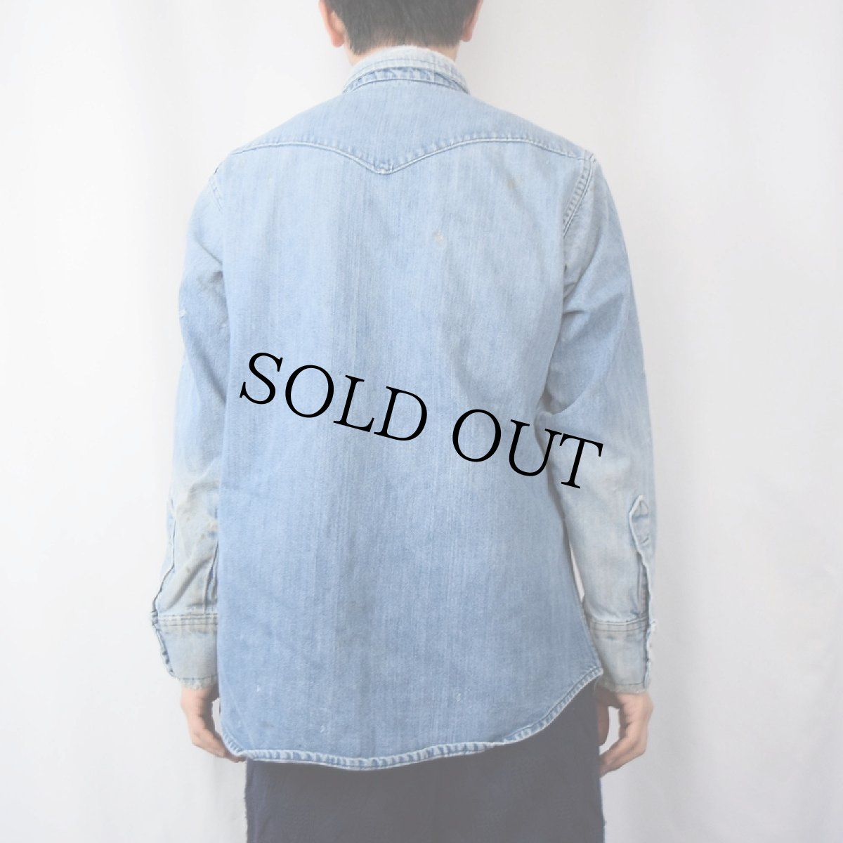 画像3: 〜80's デニムウエスタンシャツ (3)