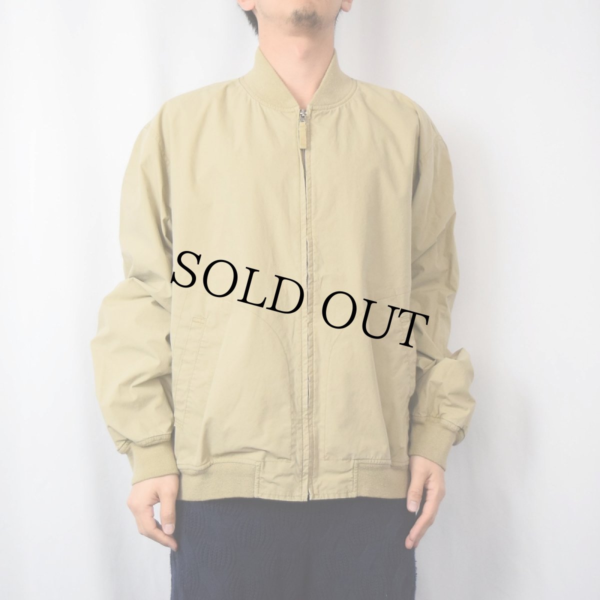 画像2: POLO Ralph Lauren "MILITARY TYPE" コットンジップジャケット L (2)