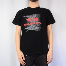 画像2: OAKLEY ロゴプリントTシャツ BLACK M (2)