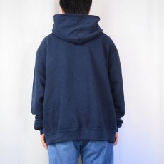 画像3: SOFFE "NAVY" プリントスウェットフーディー NAVY XL (3)