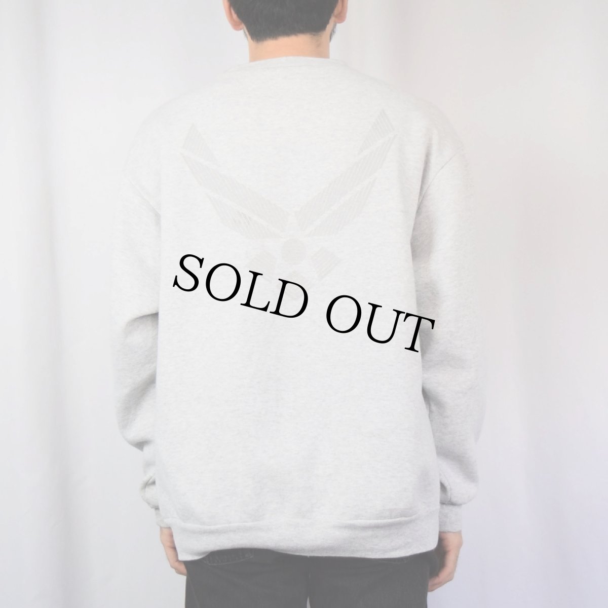 画像4: 90's〜 USA製 "U.S. AIR FORCE" リフレクタープリントスウェット L (4)