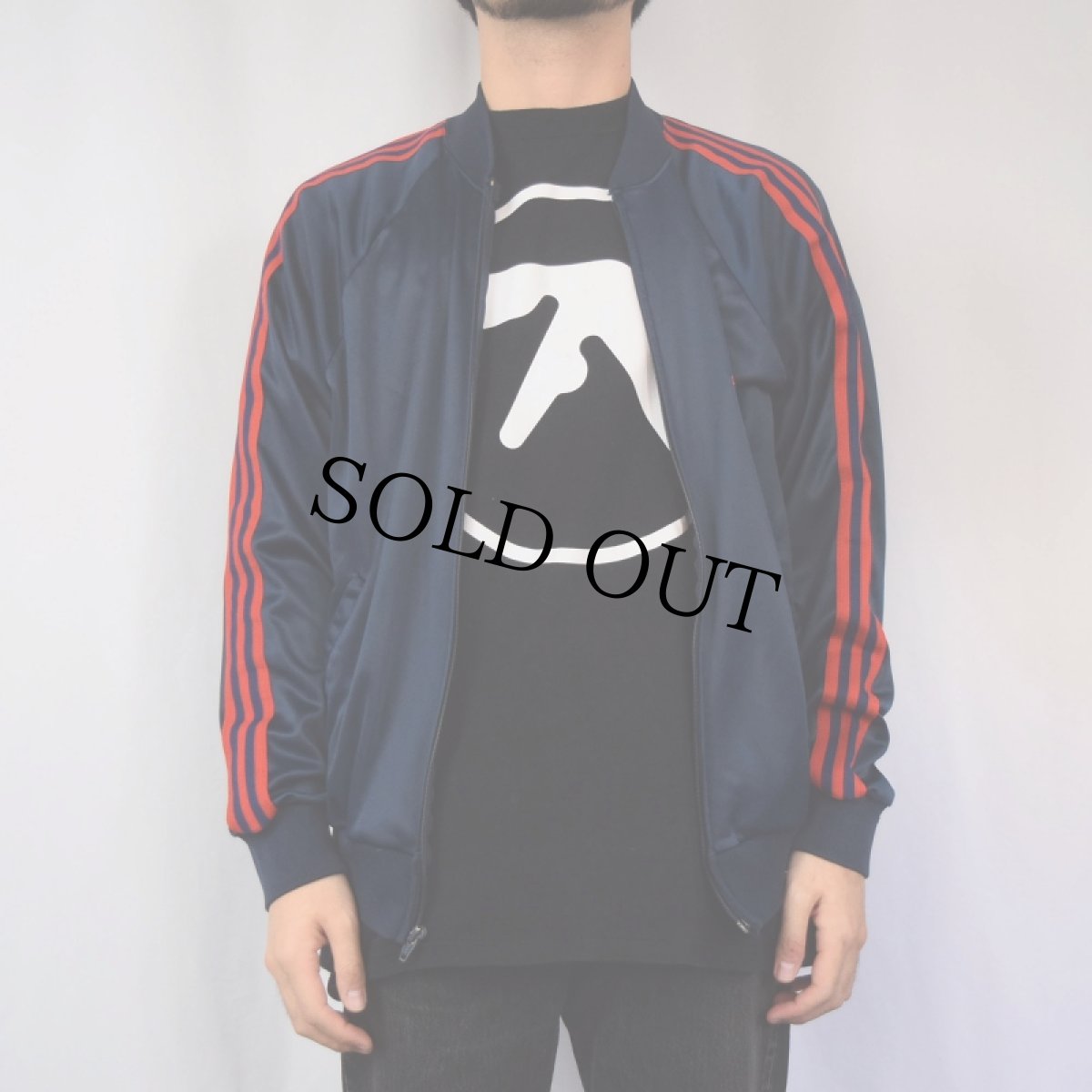 画像2: 80's adidas ATP USA製 トラックジャケット NAVY L (2)