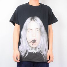 画像2: Billie Eilish "you should see me in a crown" ミュージシャンフォトプリントTシャツ BLACK L (2)