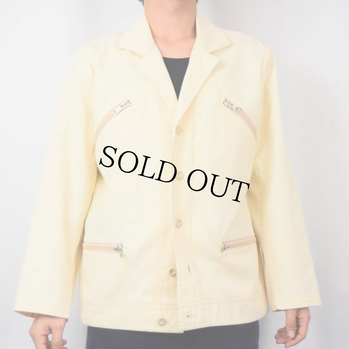 画像2: デザイン ピケテーラードジャケット (2)