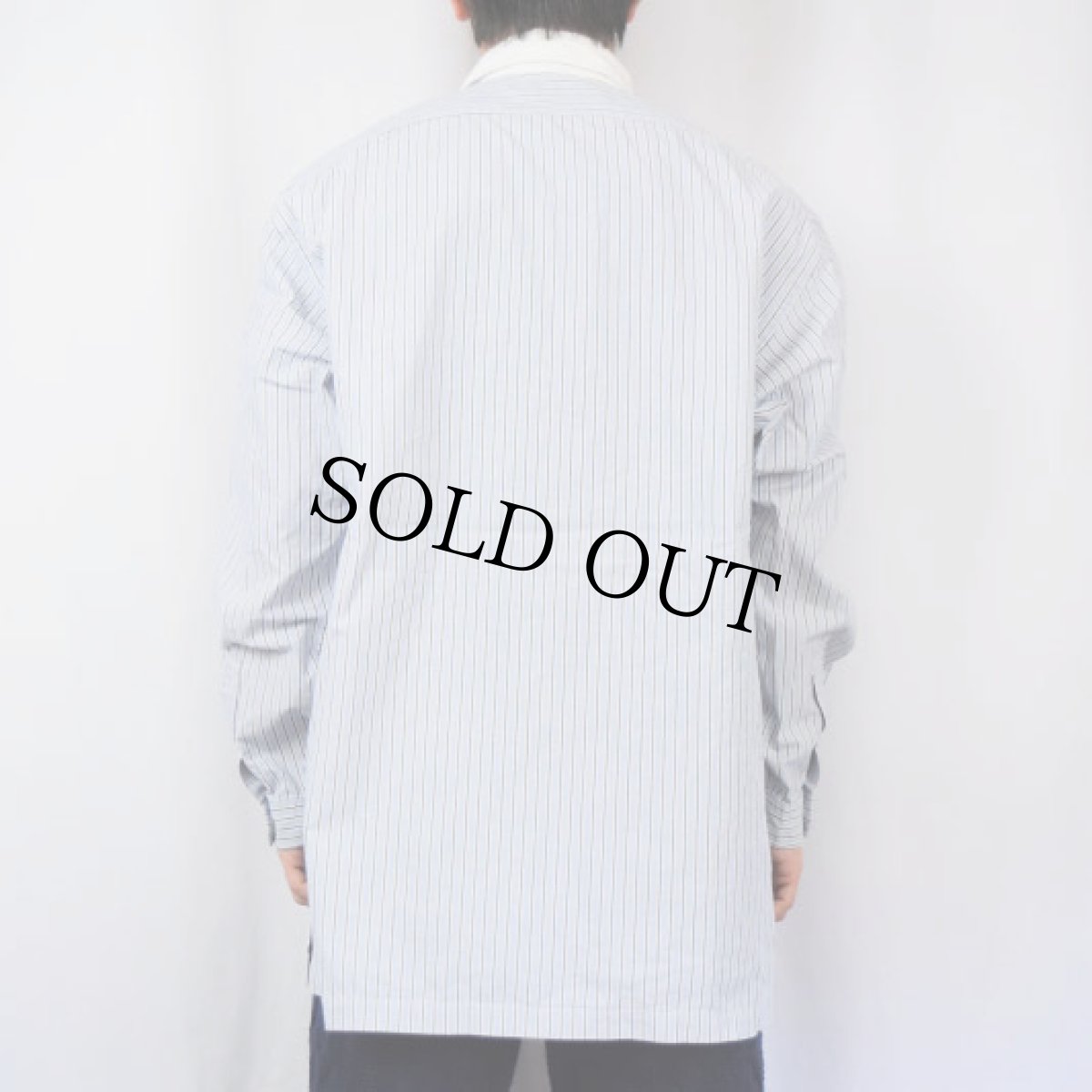 画像3: POLO Ralph Lauren ストライプ柄 コットンプルオーバーシャツ L (3)