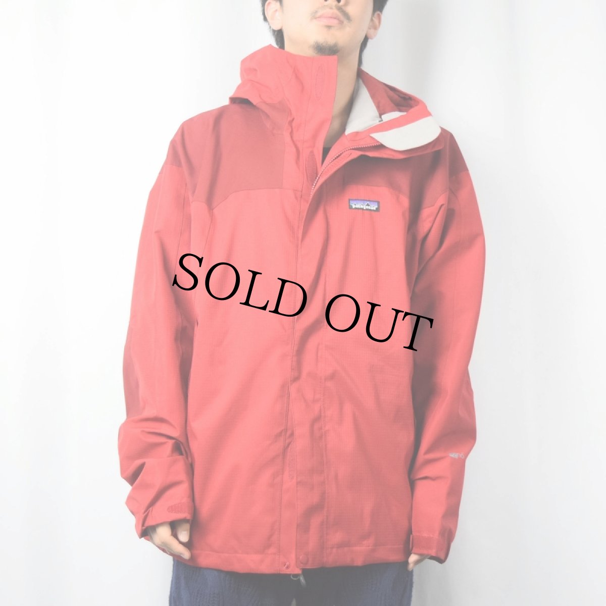 画像2: 2000's Patagonia "h2no" ポリエステルストームジャケット L (2)