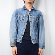 画像2: 60's LEVI'S 557 BIGE USA製 3rd 襟リメイク デニムジャケット (2)