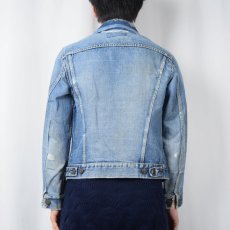 画像3: 60's LEVI'S 557 BIGE USA製 3rd 襟リメイク デニムジャケット (3)