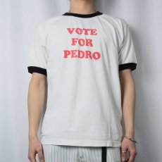 画像2: 2000's Napoleon Dynamite "VOTE FOR PEDRO" コメディ映画 プリントリンガーTシャツ (2)