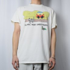 画像2: 90's SOUTH PARK "YEAHHH, I WANT CHEESY POOFS!" キャラクタープリントTシャツ L (2)