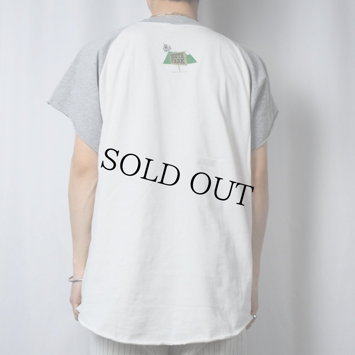 画像3: 90's SOUTH PARK USA製 カットオフ キャラクタープリントラグランTシャツ XL (3)