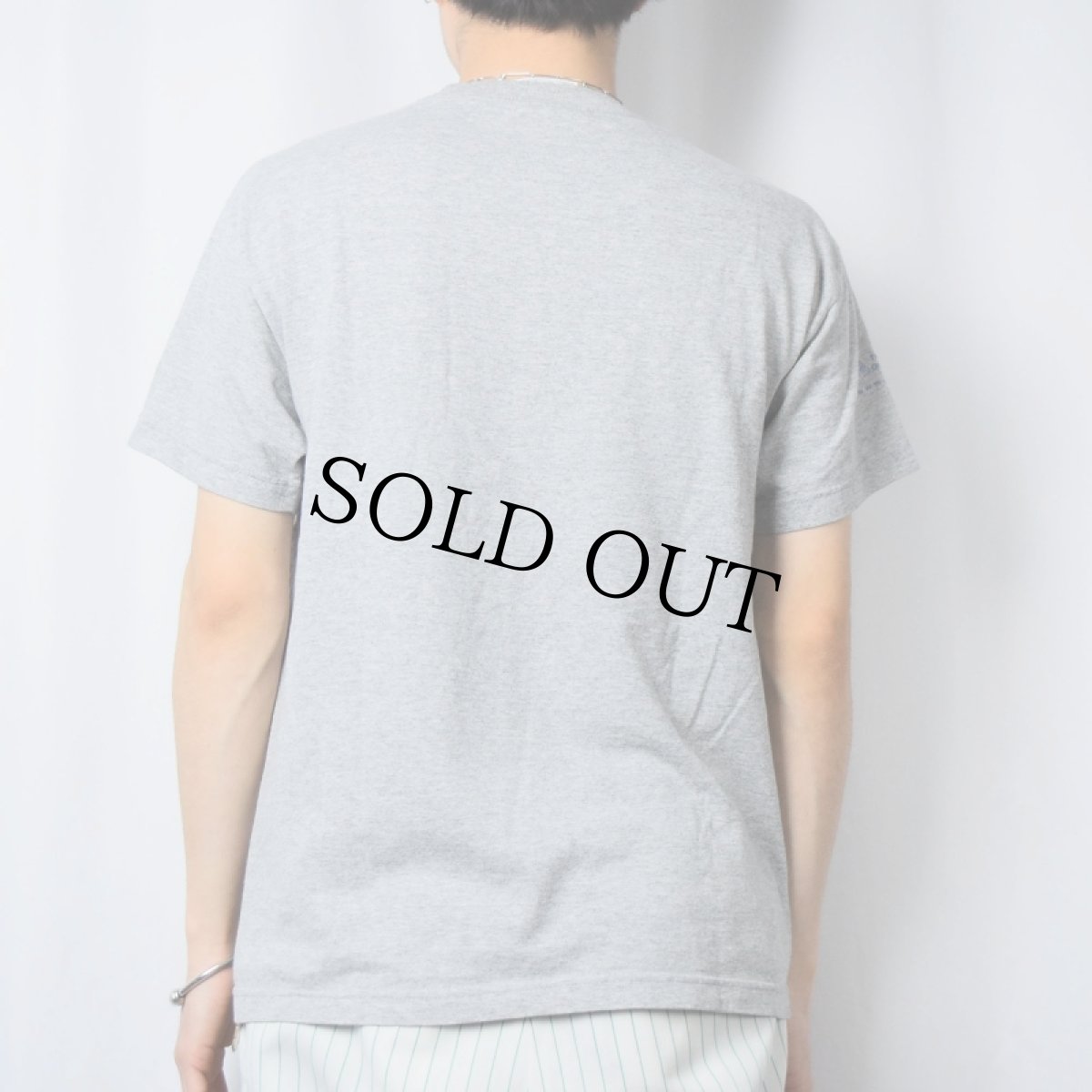 画像3: "痴漢注意" ピクトグラム シュールプリントTシャツ M (3)