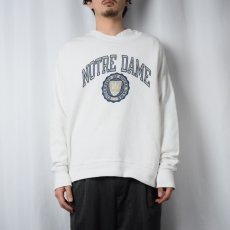 画像2: 80's Champion バータグ USA製 "NOTRE DAME" プリントスウェット L (2)