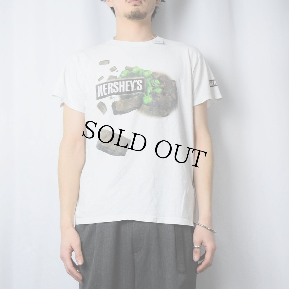 画像3: HERSHEY'S × HULK お菓子企業プリントTシャツ M (3)