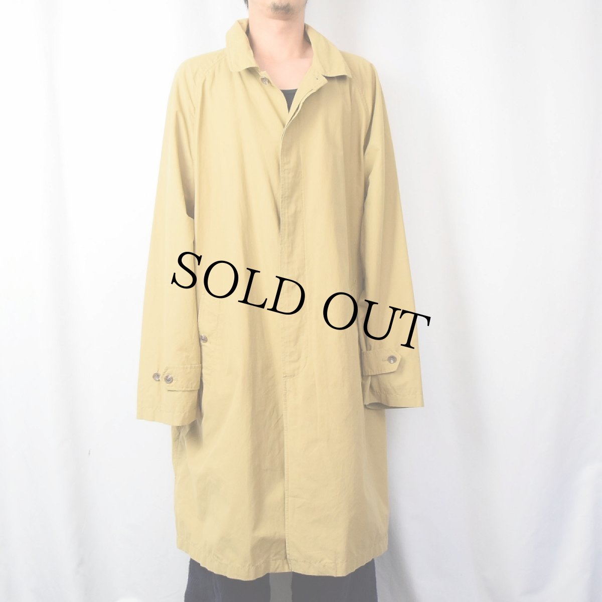 画像2: POLO Ralph Lauren 一枚袖 コットン×ナイロンステンカラーコート XXL (2)