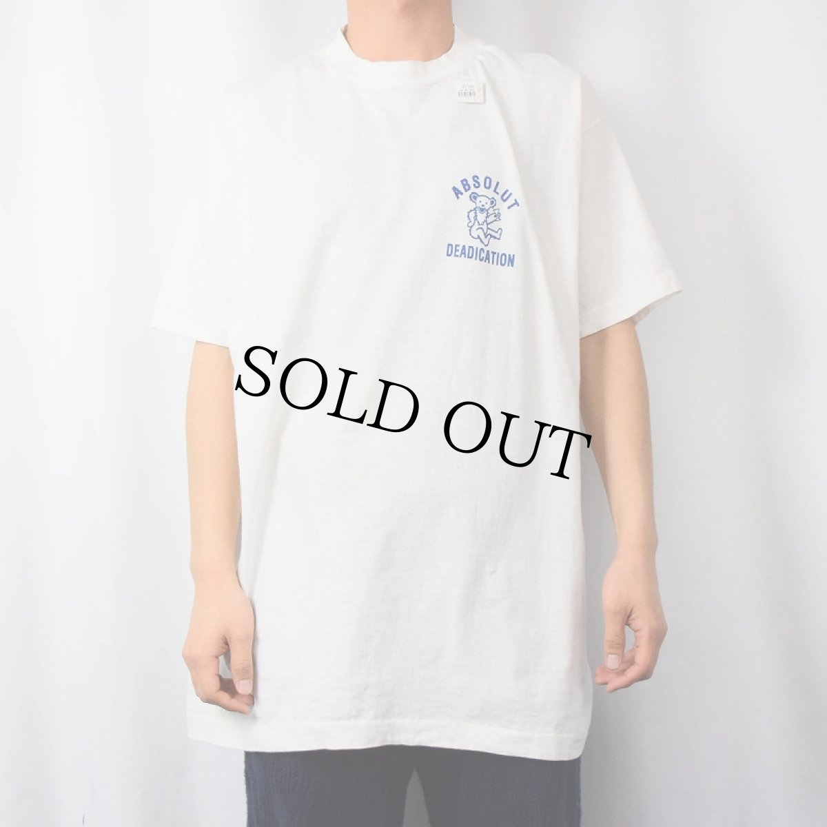 画像2: 90's "ABSOLUT DEADICATION" プリントTシャツ XL (2)