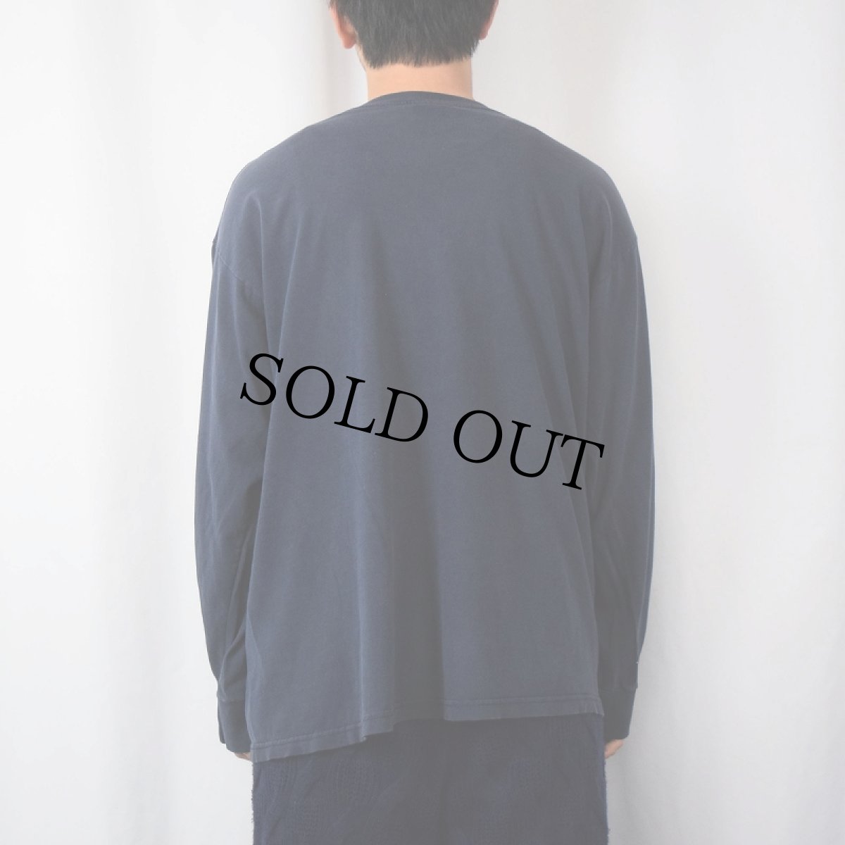 画像3: 90's POLO SPORT Ralph Lauren USA製 ロゴプリントロンT NAVY L (3)