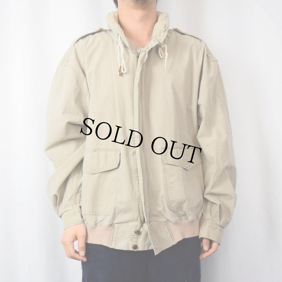 画像2: [お客様お支払い処理中]80〜90's BANANA REPUBLIC "SAFARI&TRAVEL CLOTHING" コットンジャケット L (2)