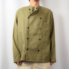 画像2: 80's 東ドイツ軍 コックシャツジャケット SIZE50 (2)