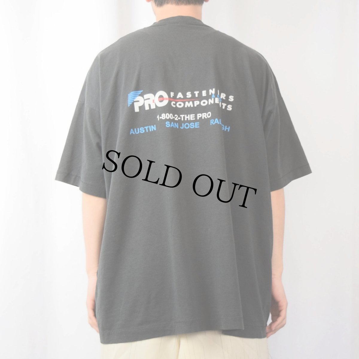 画像4: 90's USA製 "FOR A GOOD SCREW CALL THE PRO" シュールイラストTシャツ XXL (4)