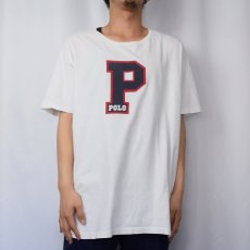 画像2: 90's POLO Ralph Lauren "P" プリントTシャツ L (2)