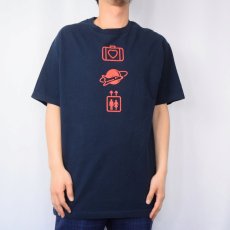 画像2: U2 "ELEVATION TOUR" ロックバンドツアーTシャツ NAVY L (2)