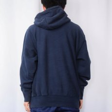 画像3: 2000's Champion REVERSE WEAVE "COLUMBIA" プリントスウェットフーディー NAVY M (3)