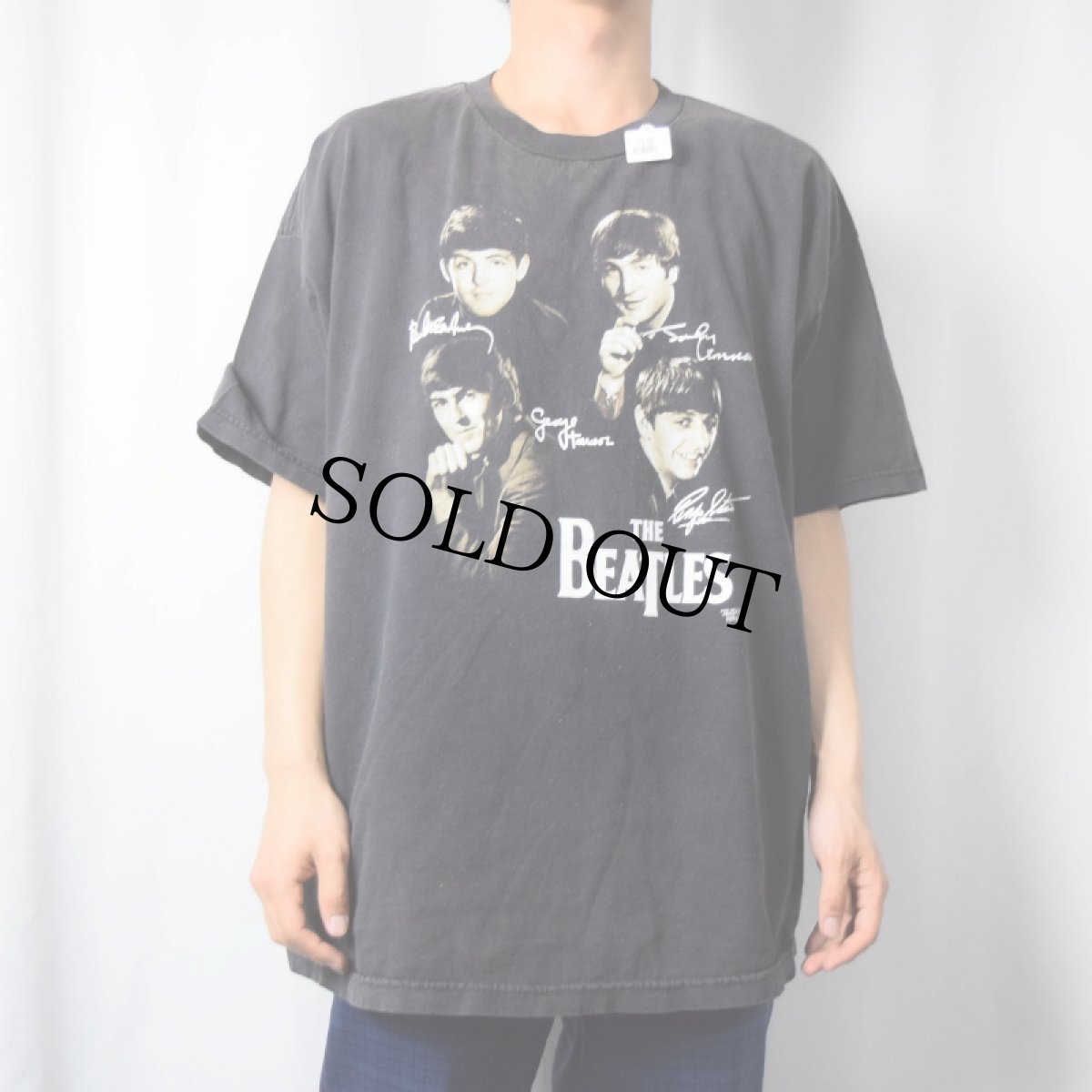 画像2: 2001 THE BEATLES ロックバンドTシャツ BLACK 2XL (2)
