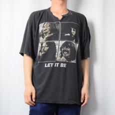 画像2: 90〜2000's THE BEATLES USA製 "LET IT BE" ロックバンドTシャツ BLACK (2)