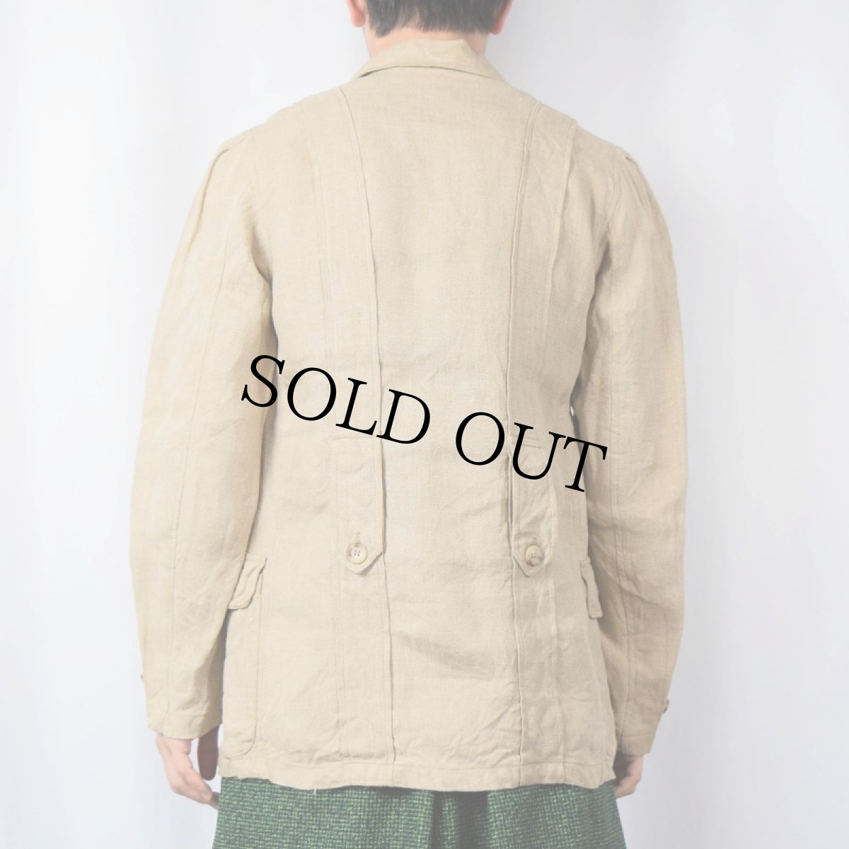 画像4: 80's Ralph Lauren リネンノーフォークジャケット (4)