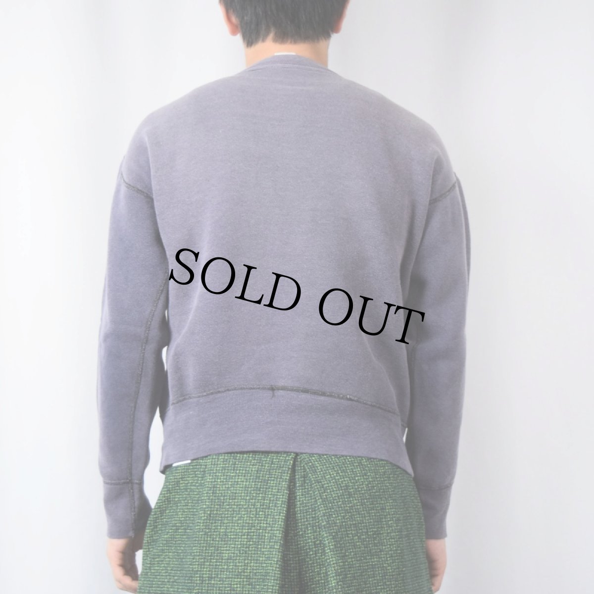 画像3: 60's Wilson USA製 "KISKI" 前V フロッキープリントスウェット M (3)