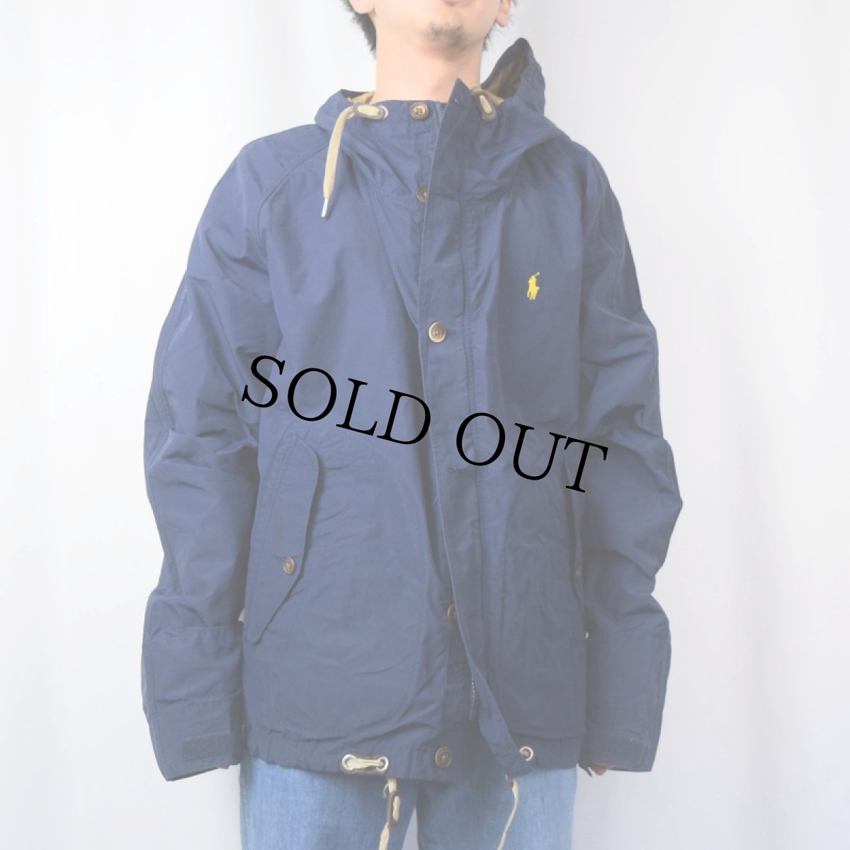 画像2: POLO Ralph Lauren コットン×ナイロンパーカー XXL (2)