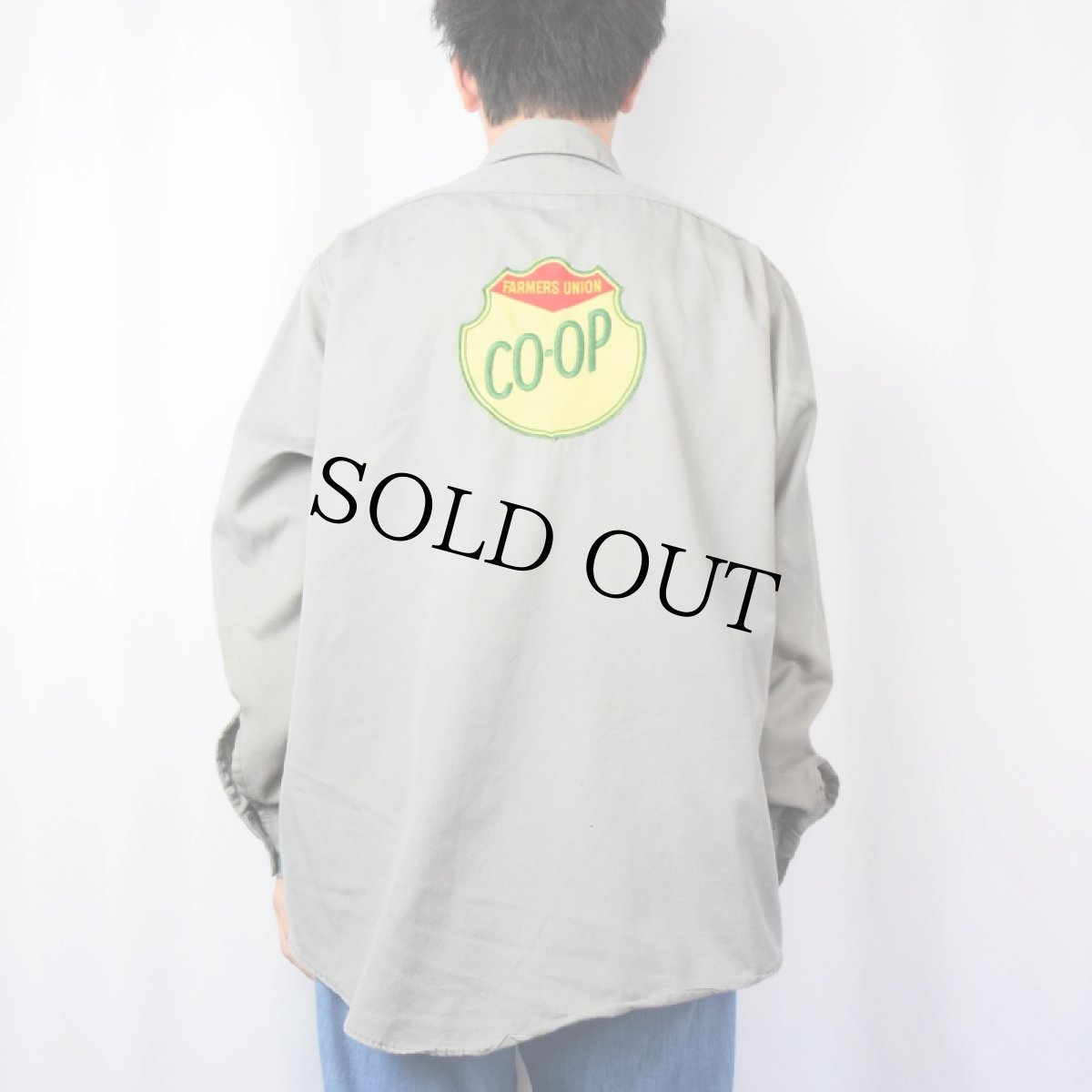 画像3: 70's Lee CHETOPA ワッペン付き ワークシャツ SIZE16 1/2 (3)