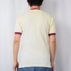 画像3: 60's Champion C中ランタグ "CAPITOL HILL "O" CLUB" インディアンヘッド プリントリンガーTシャツ M (3)