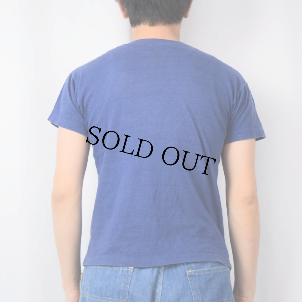 画像3: 60's Champion 大文字ランタグ USA製 "BAKER LEADER" フロッキープリントTシャツ M (3)