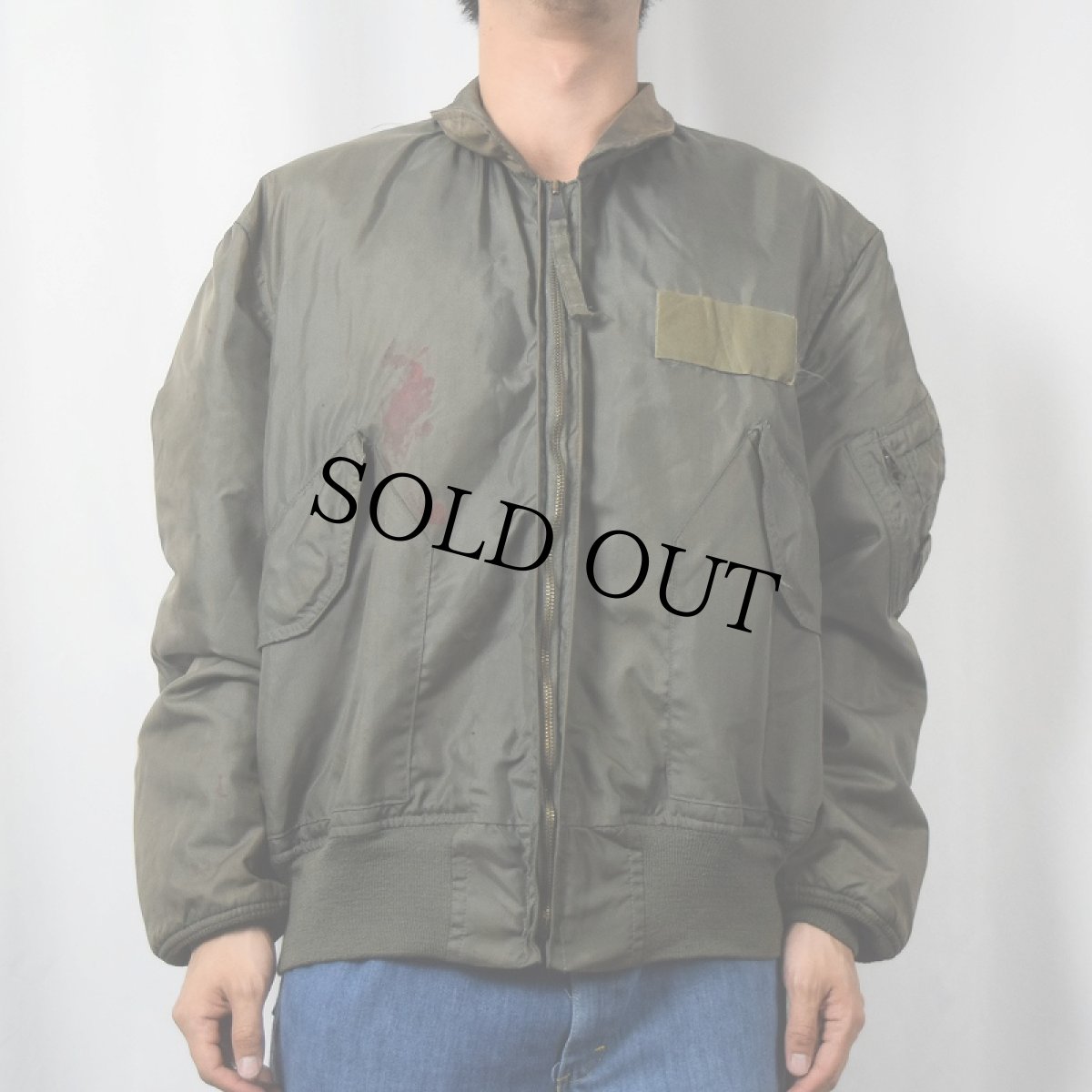 画像2: 80's U.S.AIR FORCE CWU-36/P "TYPE B" フライトジャケット 初期型 EXTRA LARGE (2)