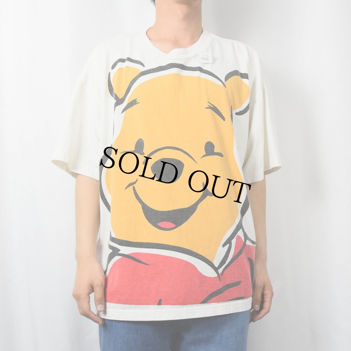画像2: 90's Disney くまのプーさん キャラクタープリントTシャツ (2)