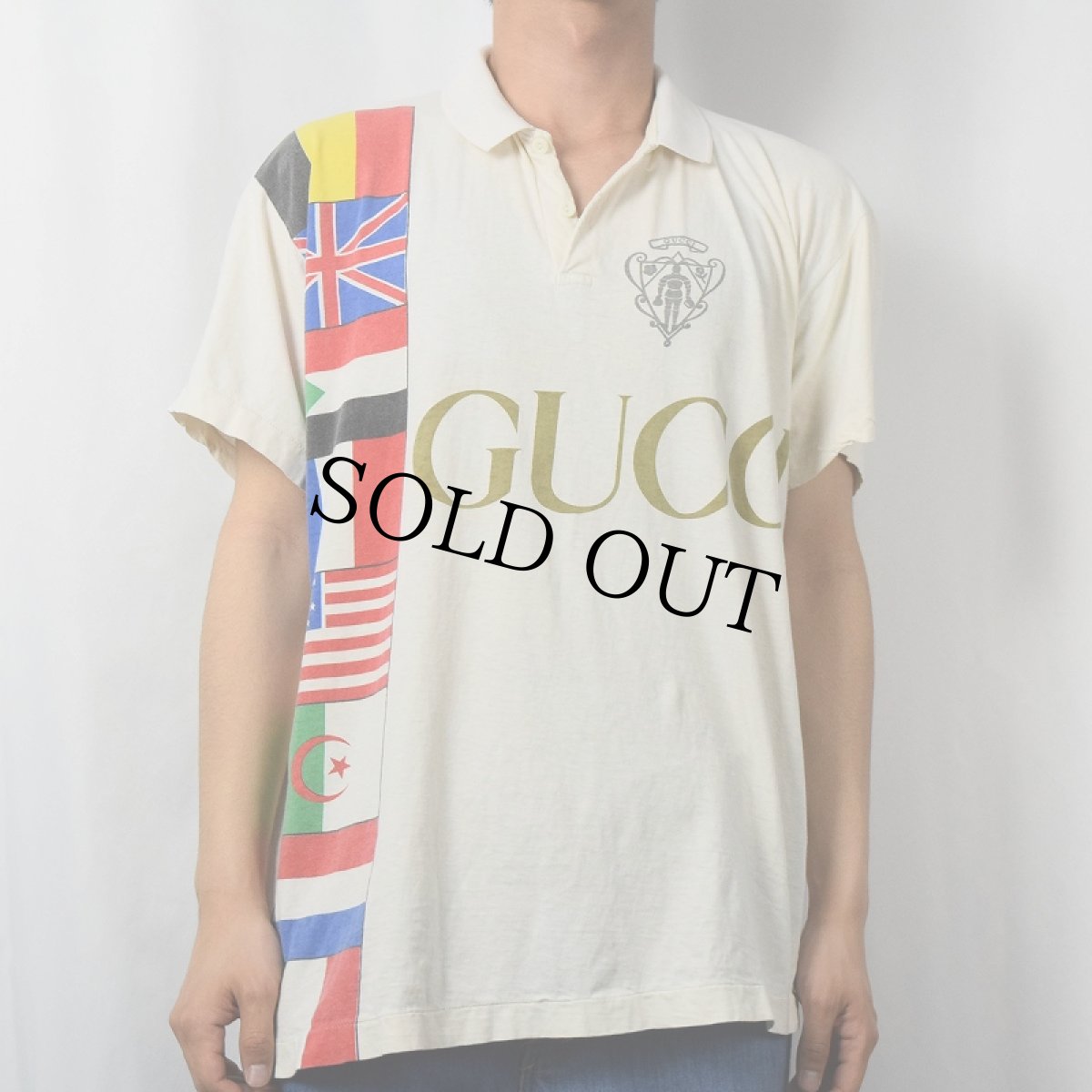 画像2: ブート GUCCI ロゴプリントポロシャツ (2)
