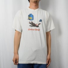 画像2: 90's Curious George USA製 キャラクタープリントTシャツ L (2)