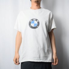 画像2: 90's〜 BMW USA製 自動車メーカー ロゴプリントTシャツ L (2)
