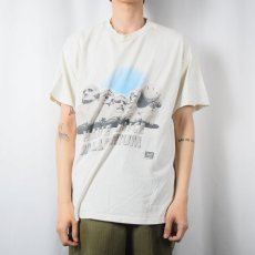 画像2: 2000's USA製 "HAVE A NICE MILLENIUM" モアイプリントTシャツ XL (2)