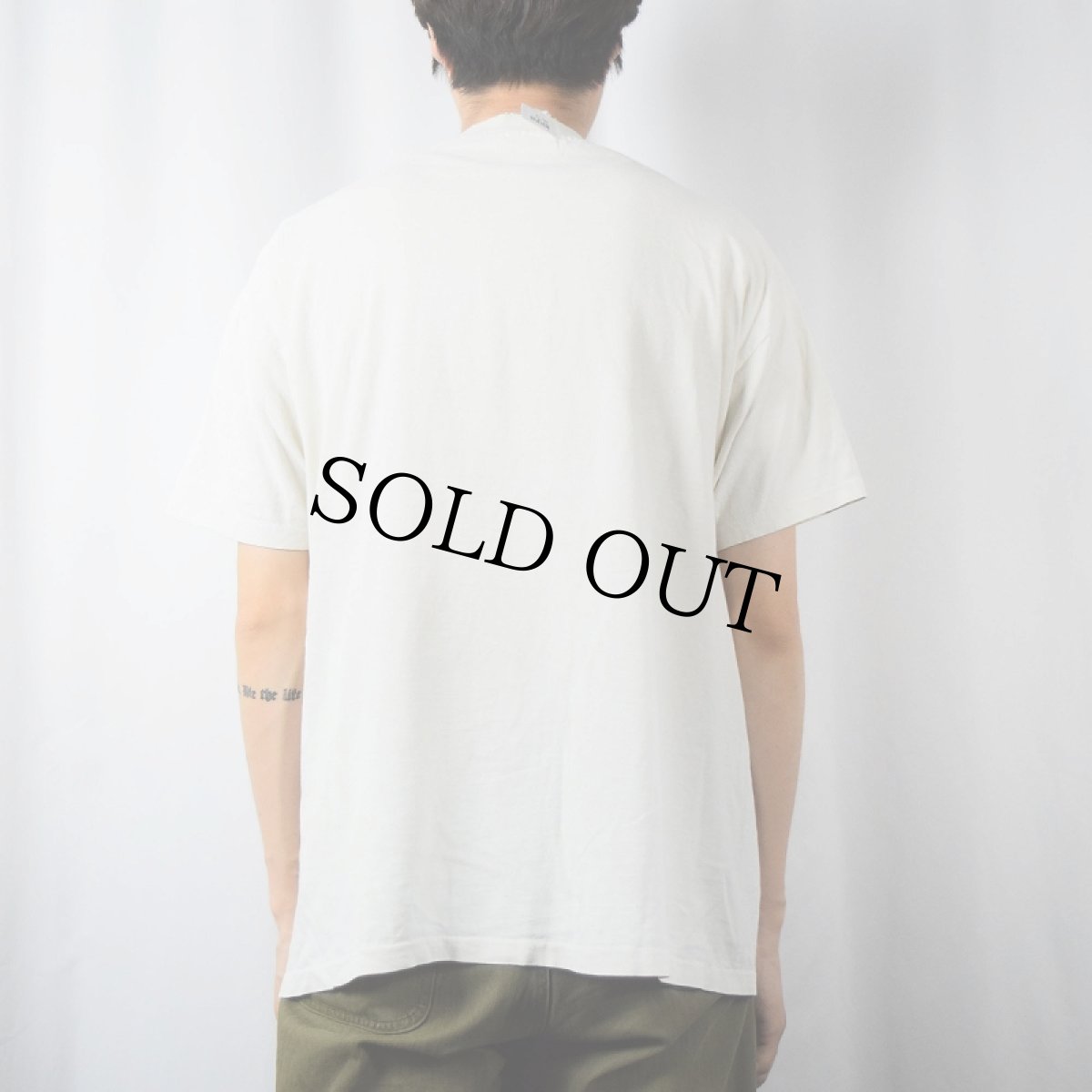 画像3: 2000's USA製 "HAVE A NICE MILLENIUM" モアイプリントTシャツ XL (3)