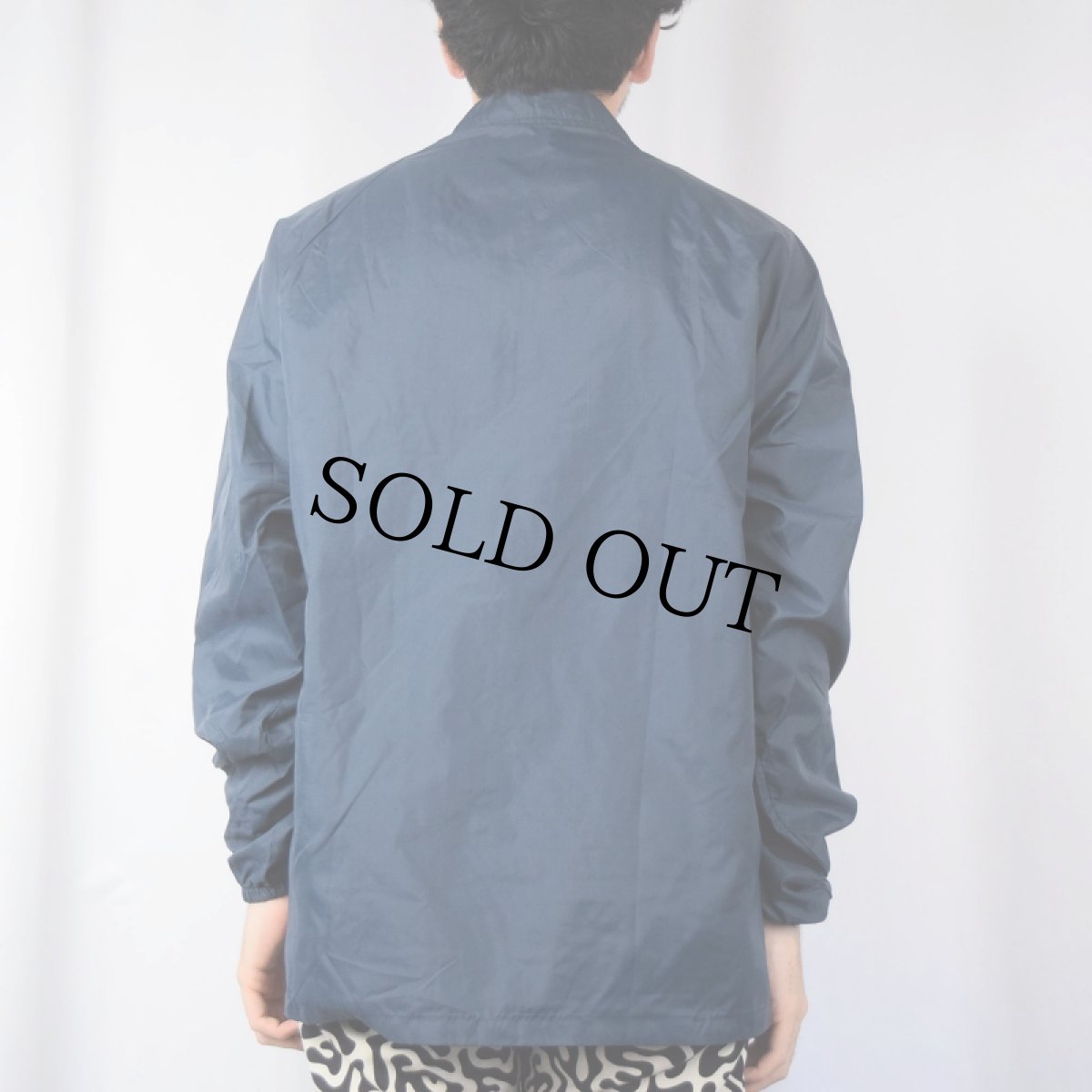 画像3: 70's Champion ランタグ "GO GO GRABBER" ナイロンコーチジャケット NAVY (3)